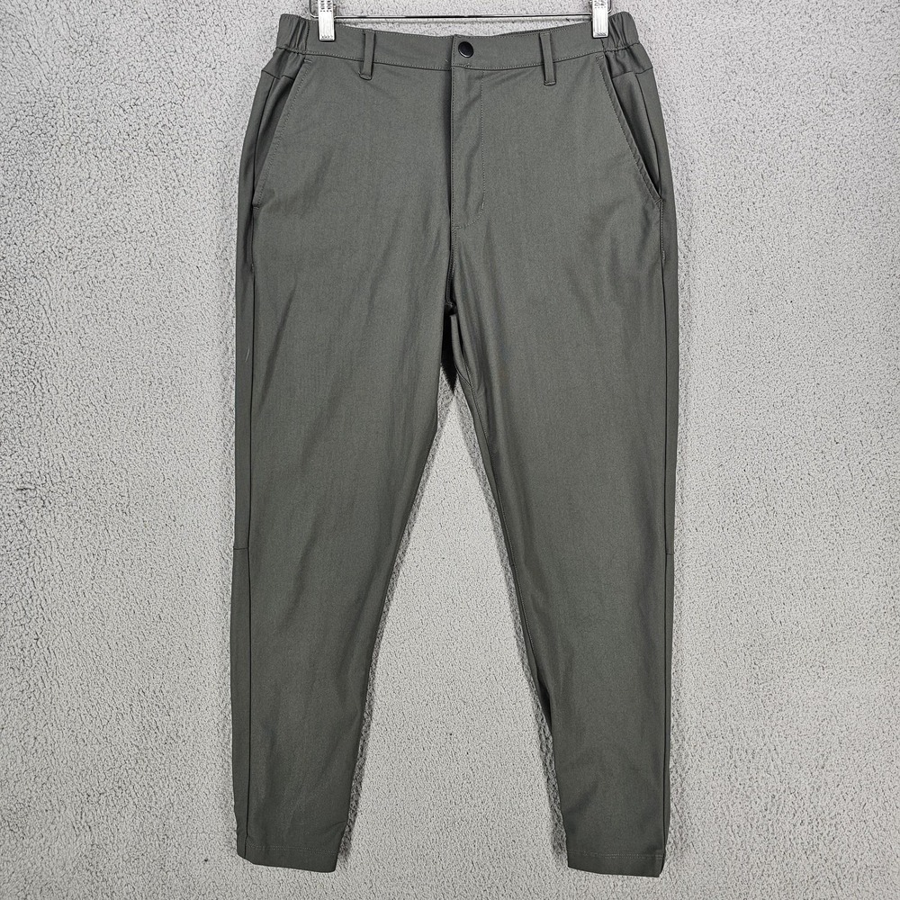 Cuts AO Pants Mens Large Green Jogger Athletic Stretch Casual Business